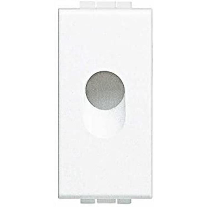 Plaque de Prise - BTICINO - N4953 - Blanc - 1 Poste - Compatible Système Électrique