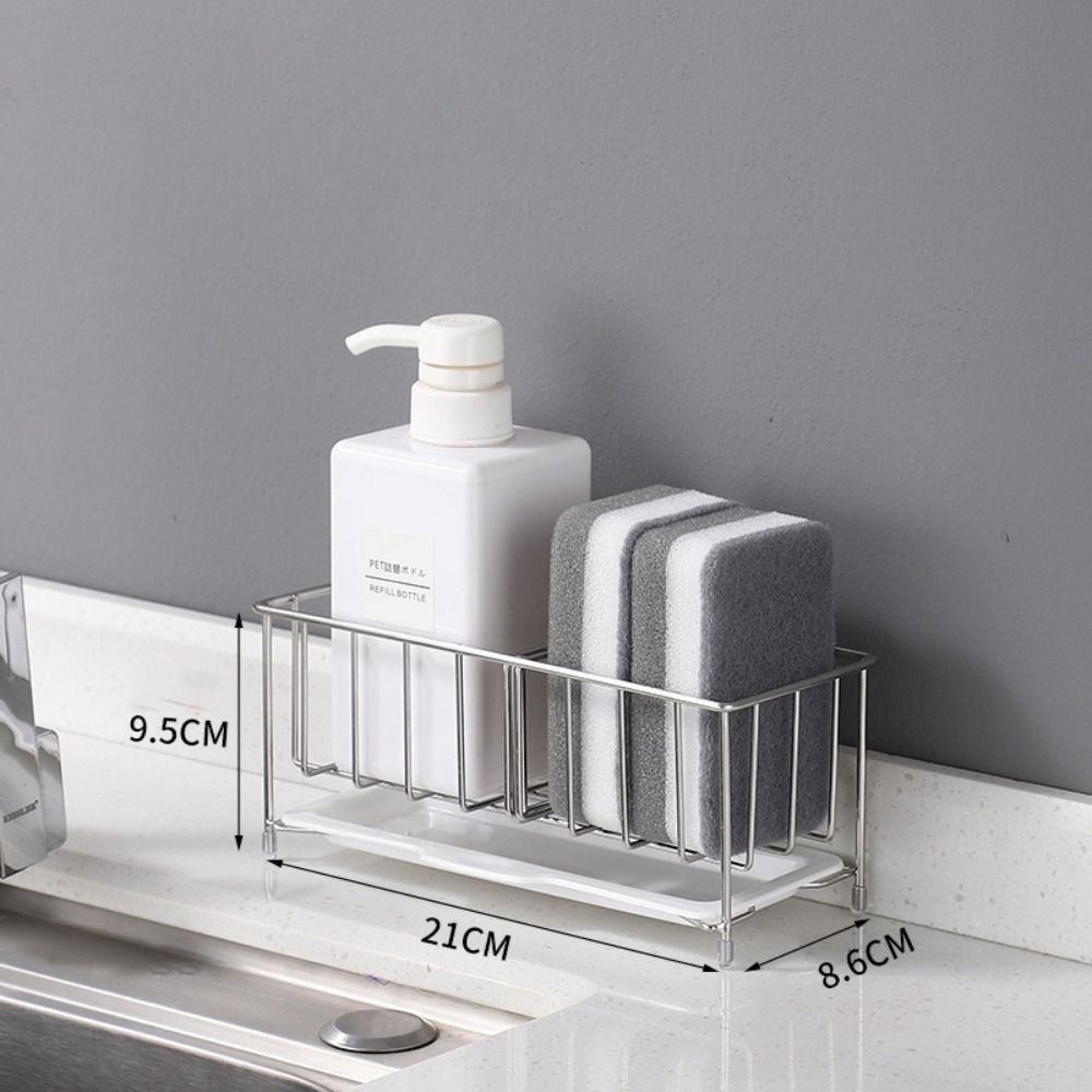 Stainless Steel Kitchen Sink Rack Rustproof Drain Rack Organizer  Bathroom