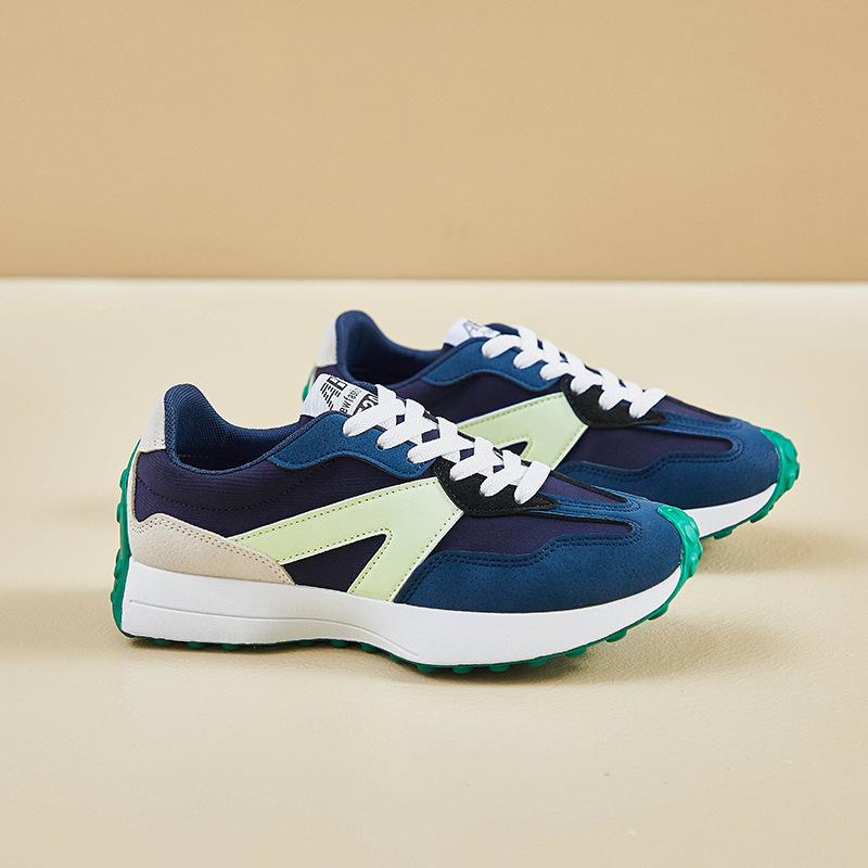 Spring and Summer New Sports Women's Shoes Small Waist Versatile Running Single Shoes Color Matching Casual Thick-soled Breathable Dad Shoes