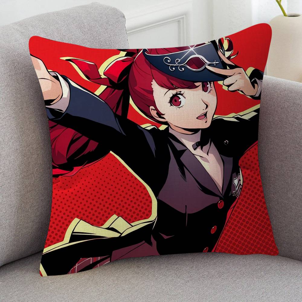 GAME Persona Soft Comfortable Pillow Case Cartoon For Sofa Living Cat Room Home Office Retro Decor Protective Cover