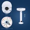 Universal 4.5-inch Aluminum Dome Camera Ceiling Mount for Hikvision/Dahua