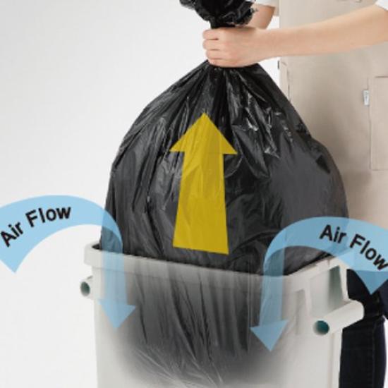 Squirrel Trash Can Commercial Kitchen Caster Pail Gray 70L with Drain Plug Made In Japan