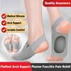 Good Silicone Arch Support Insoles for Woman Men Flat Foot Corrector Plantar Fasciitis Pain Relief Sleeve Socks Orthotic Insoles