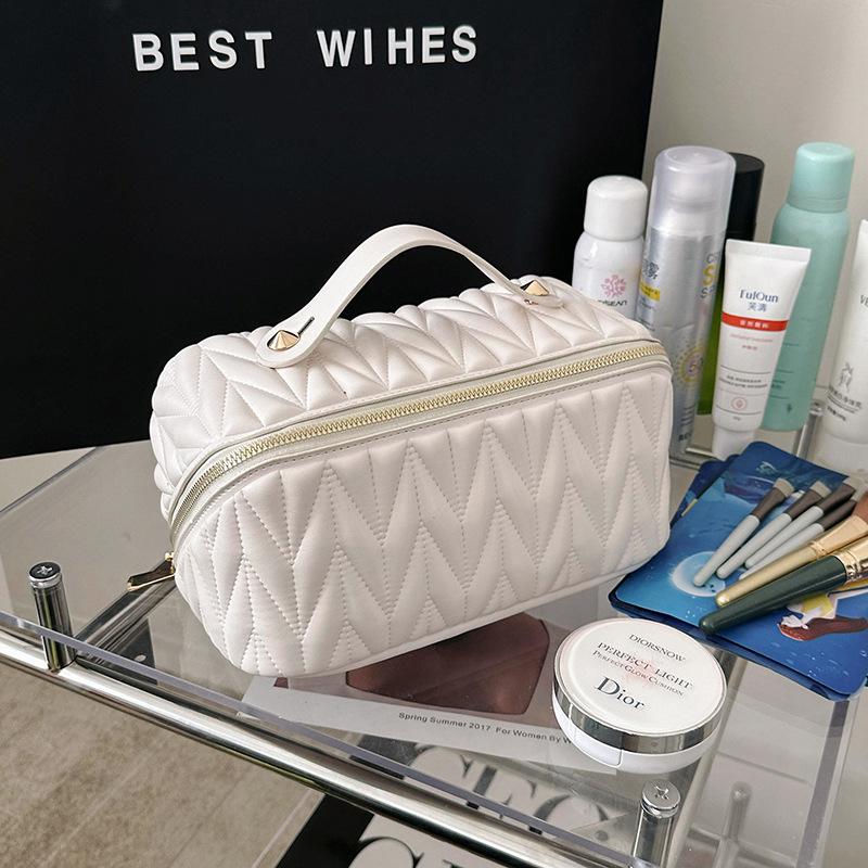 hombus cosmetic bag women s new high-end travel portable cosmetics storage bag niche portable toilet bag