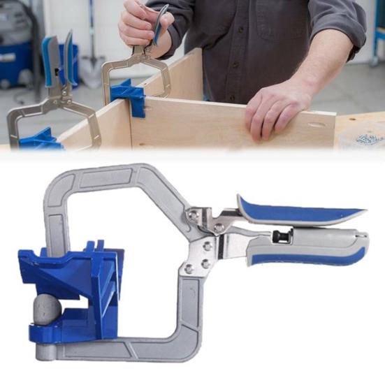 Yousheng 90-Degree Corner Clamp Ergonomic Handle Adjustable Thickness Multipurpose Handheld Right Angle Clamp Woodworking Tool