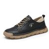 Fashion 2025 New Outdoor Versatile Lace Up Comfortable Sports Casual Leather Shoes Fashionable Men's Breathable Casual Leather Shoes