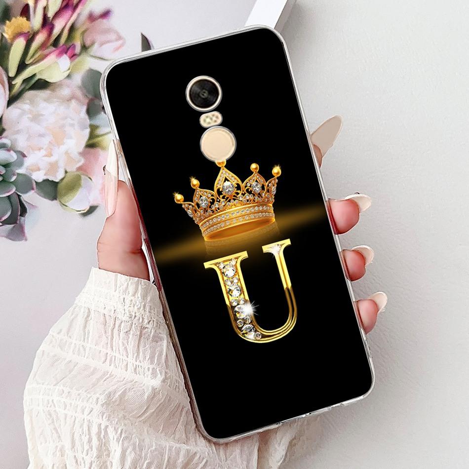 For Xiaomi Redmi Note 4X (Note 4 Gobal ) Fashion Crown Letter Phone Case For Redmi Note4X Note4 Global Soft Silicone TPU Cases
