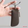 Genuine Leather Zipper Car Key Holder