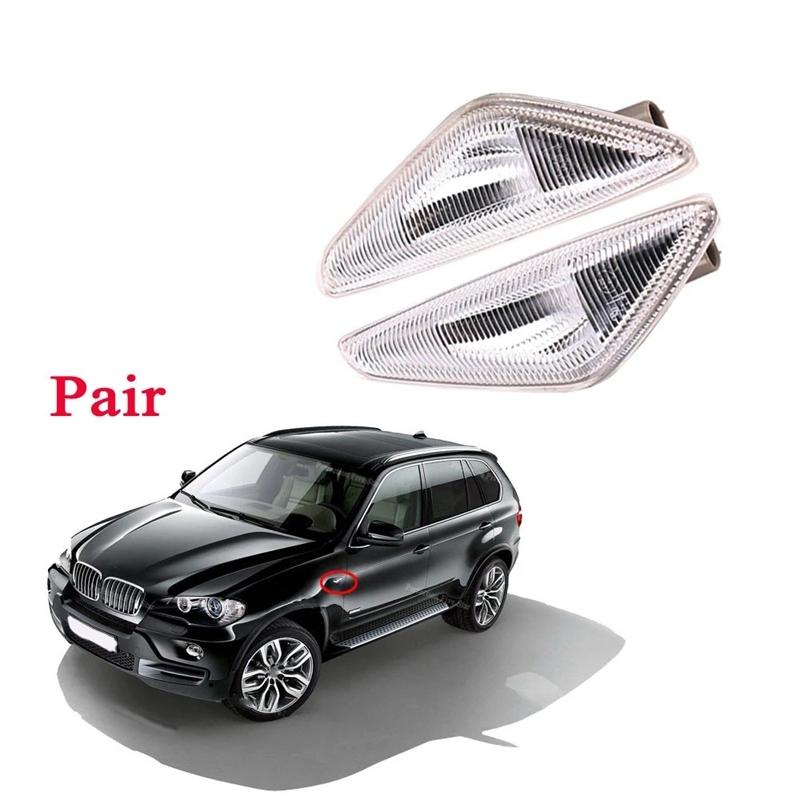 1 Paar Für-BMW X3 X5 X6 E70 E71 2008-2014 F25 Kotflügel Seitenmarkierungs-Blinkerleuchte Lampe 63137171007 63137171008