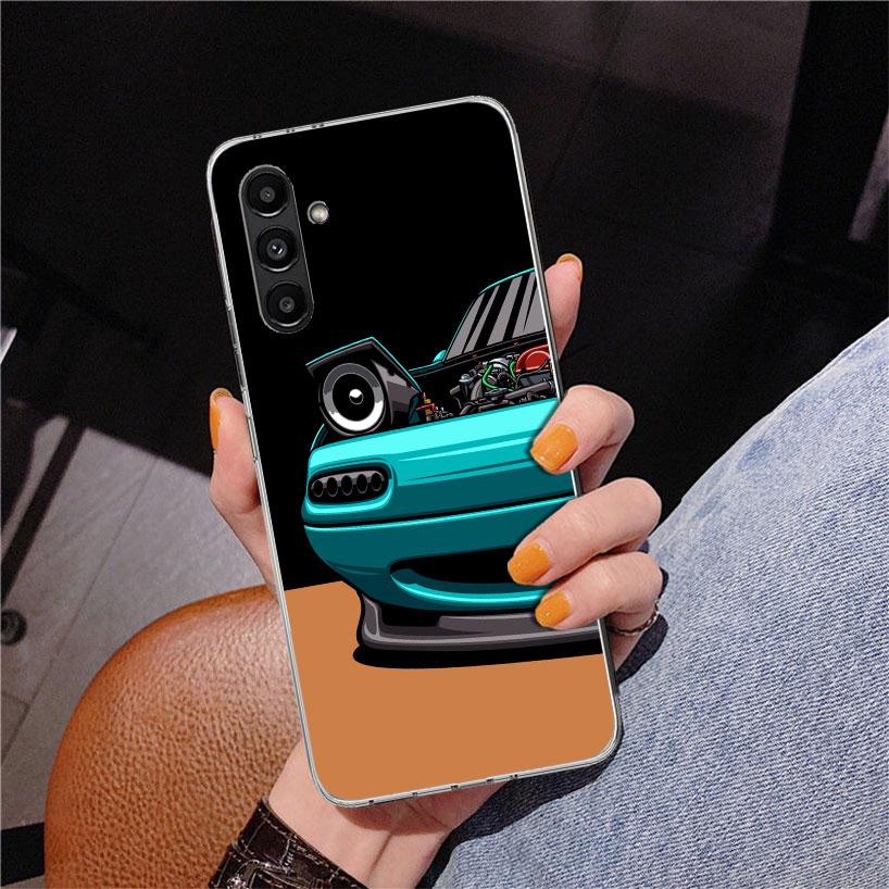 JDM Auto MX5 Niedliche Handyhülle Für Samsung Galaxy A17 A16 A15 A14 A13 A57 A56 A55 A54 A53 A37 A36 A35 A34 A33 A26 A25 A24 A23 Galax