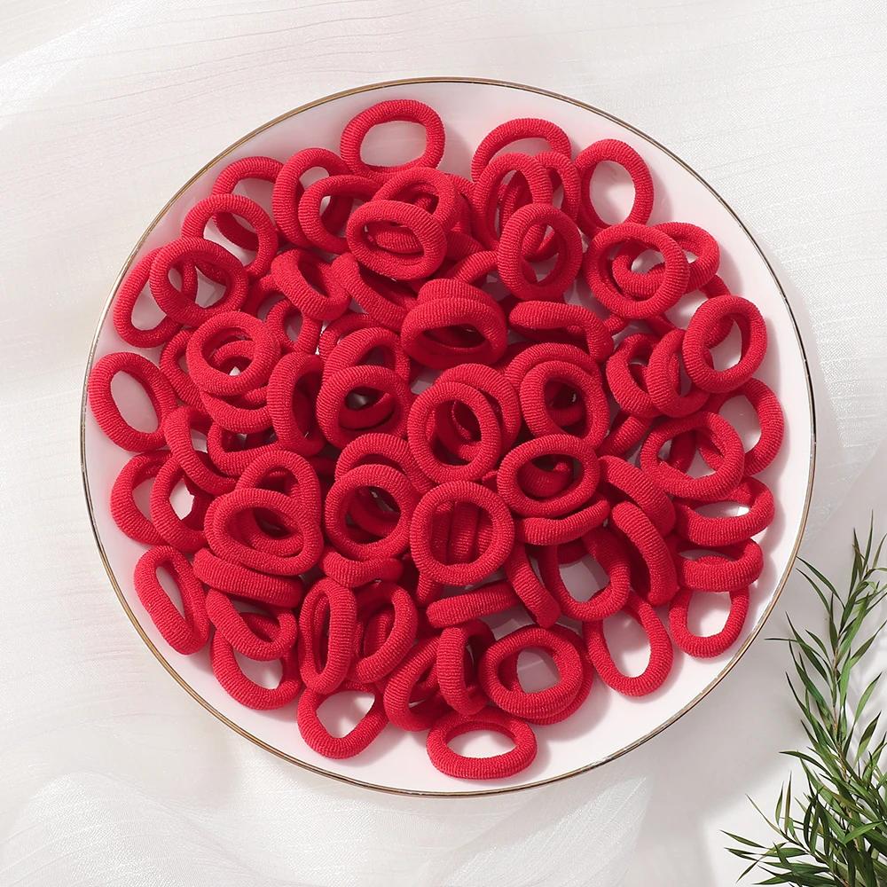 20pcs/lot Girl Elastic Hair Bands Girls Plush Ball Rubber Band for Children Sweets Scrunchie Hair Ties Kids Hair Accessories