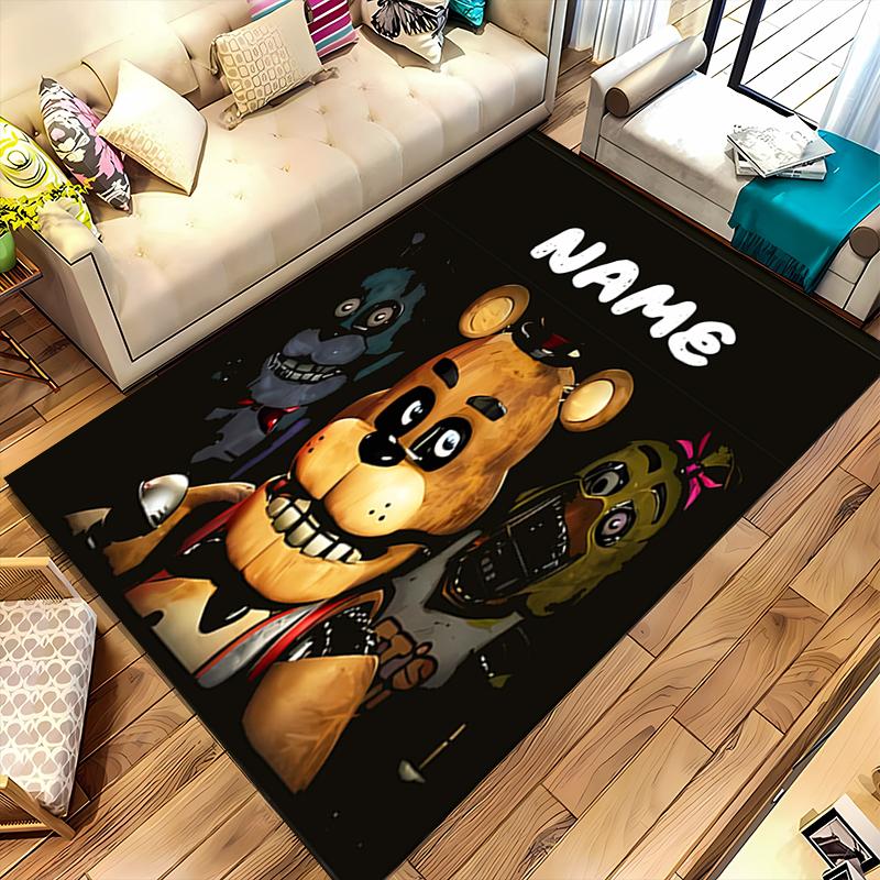 Custom personalization Five Nights at Freddy's Area Rug - Perfect For Kitchen, Bathroom,Laundry Room Decor Large Size Available,Gift All Seasons
