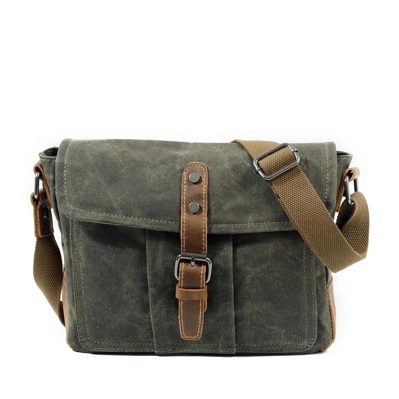 

Men s Retro Canvas Waterproof Crossbody Bag – Casual Urban Minimalist Messenger Bag