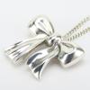 Used TIFFANY&Co. Necklace Silver925 2.8g Silver Ribbon motif