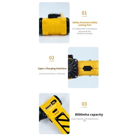 Electric Dust Blower Cooling Fan Powerful Brushless Motor Variable Speed Control Compact Design Portable Handheld Fan