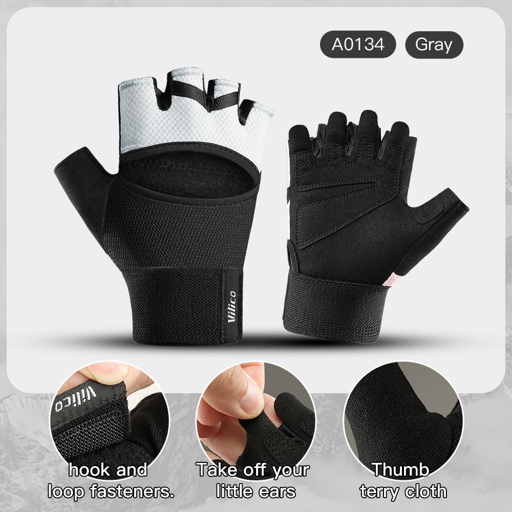 

Fitness Gloves Bike Gloves Half Finger Summer Breathable Anti-Slip Pad Shockproof Road Bicycle Gloves Cycling Shorts Gloves S