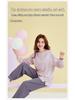 2025 Women's 100% Cotton Pajamas, Round Neck Long Sleeve Pullover, Casual Autumn/Spring Homewear Set