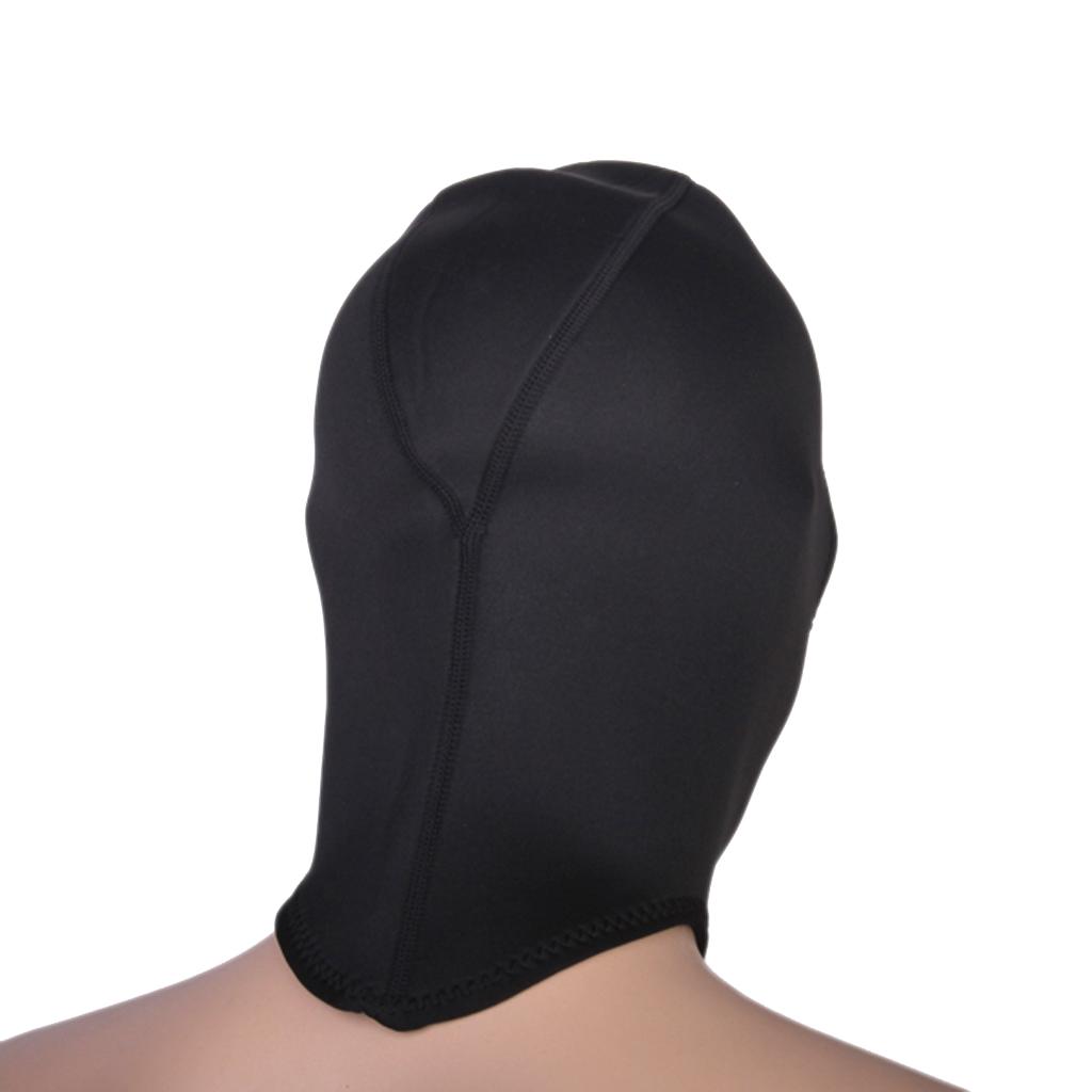 3mm Black Scuba Diving Waterproof Warm Wetsuit Beanie Hood M