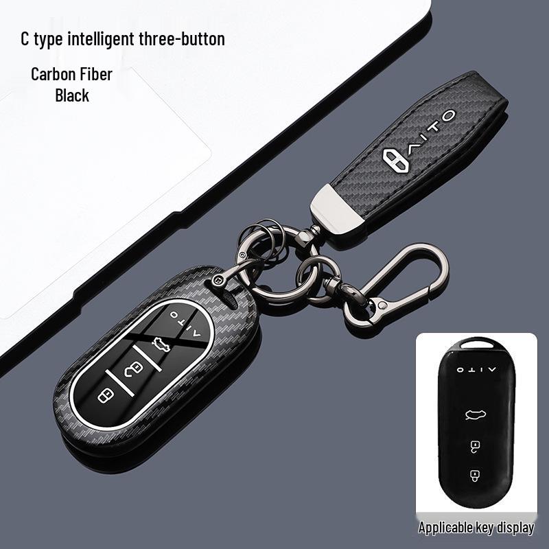 Huawei AITO M9 Key Case: Compatible with M5, M7, M8 Models, Ultra Protective Shell with Buckle