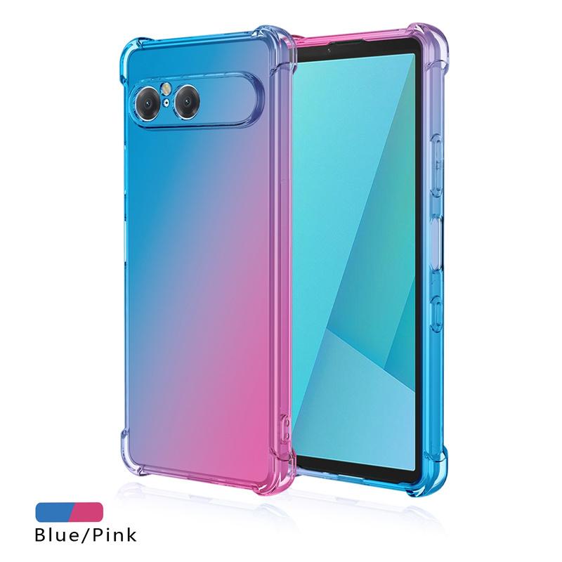 Gradient Airbag TPU Hülle für Sony Xperia 10 VII 1 V Schutz Hülle Stoßfest Hüllen Coque Capa Sony Xperia 1 VI