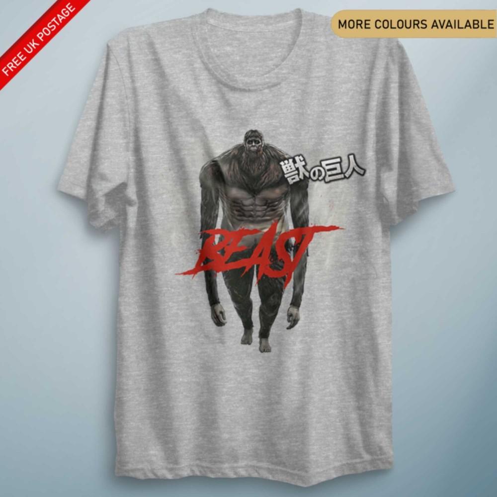 Anime Zeke Beastly Titan AOT Anime Inspired T Shirt Cosplay Top Unisex S