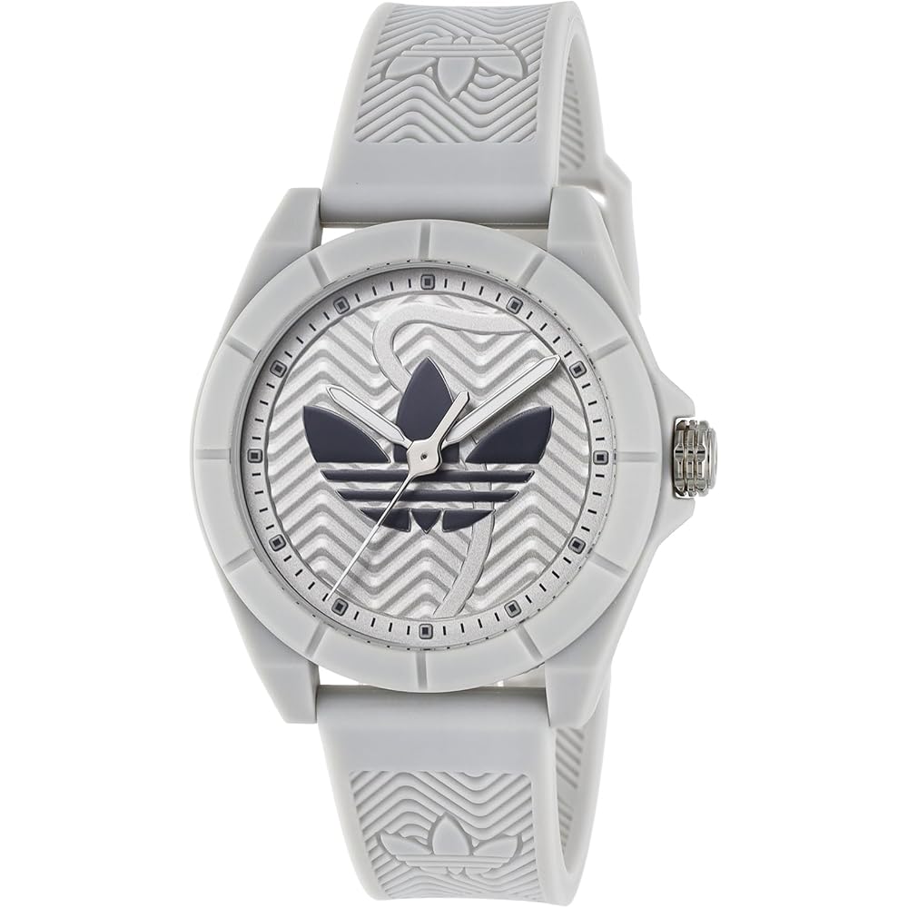 Adidas Originals AOST25035 Unisex Street Watch Quartz 5 ATM Water Resistant Plastic Gray Dial