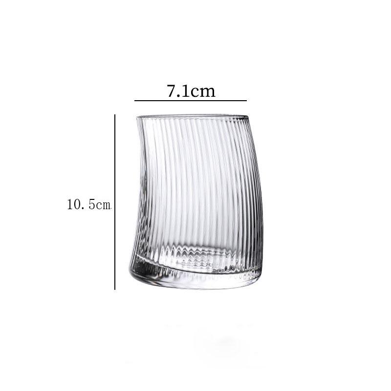 

325 мл или 500 мл Стеклянные чашки с вертикальным узором неправильной формы, стаканы для питья, пивные кружки, подарки на день рождения, подарки для членов семьи 1pcs
