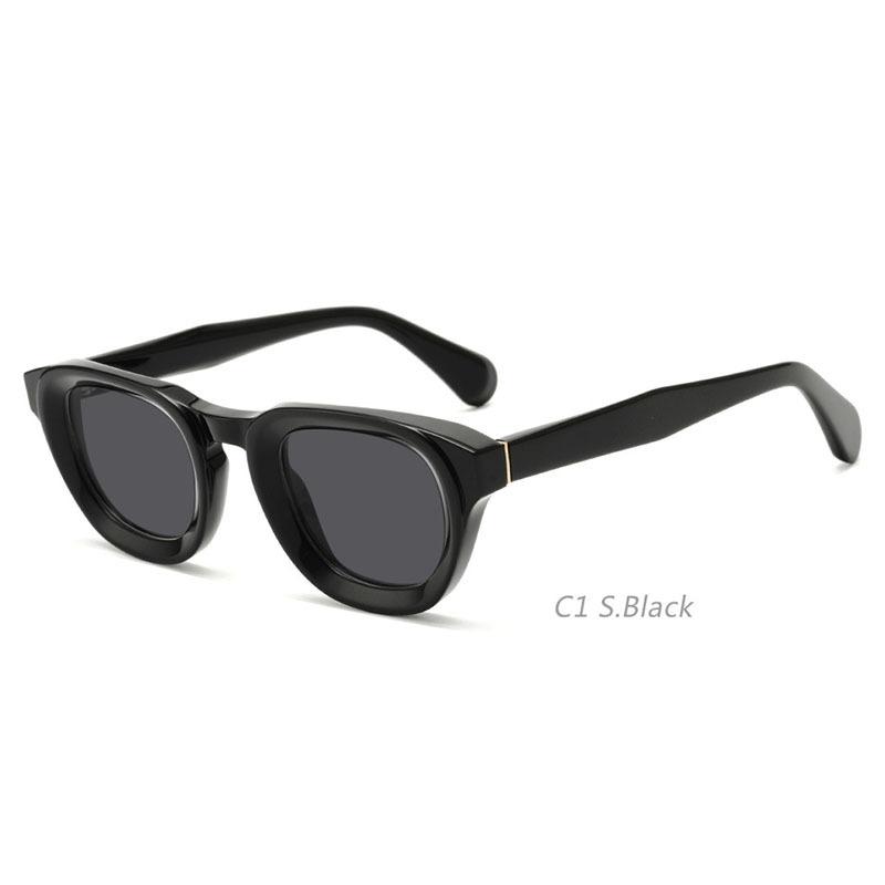 

2026 Top Quality Thick Acetate Sunglasses Women Sun Protection UV400 Sunglasses Men Outdoors Fashion Sunglasses Logo as picture