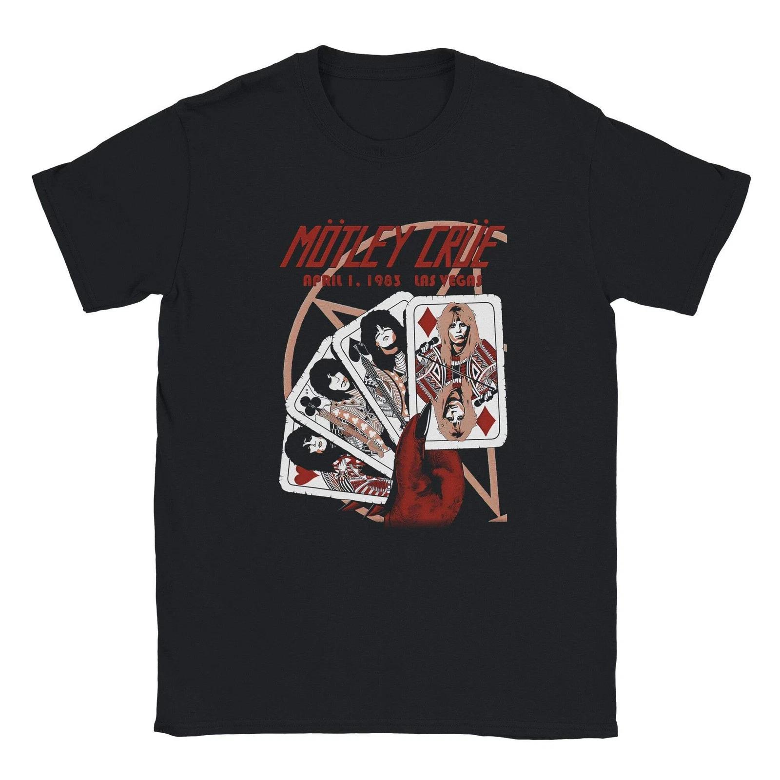 MOTLEY CRUE T-SHIRT - Retro Rock Concert Shirt. S