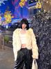 Gradually change short fur coat, loose in winter, thickened high-end temperament, short long-sleeved coat for women