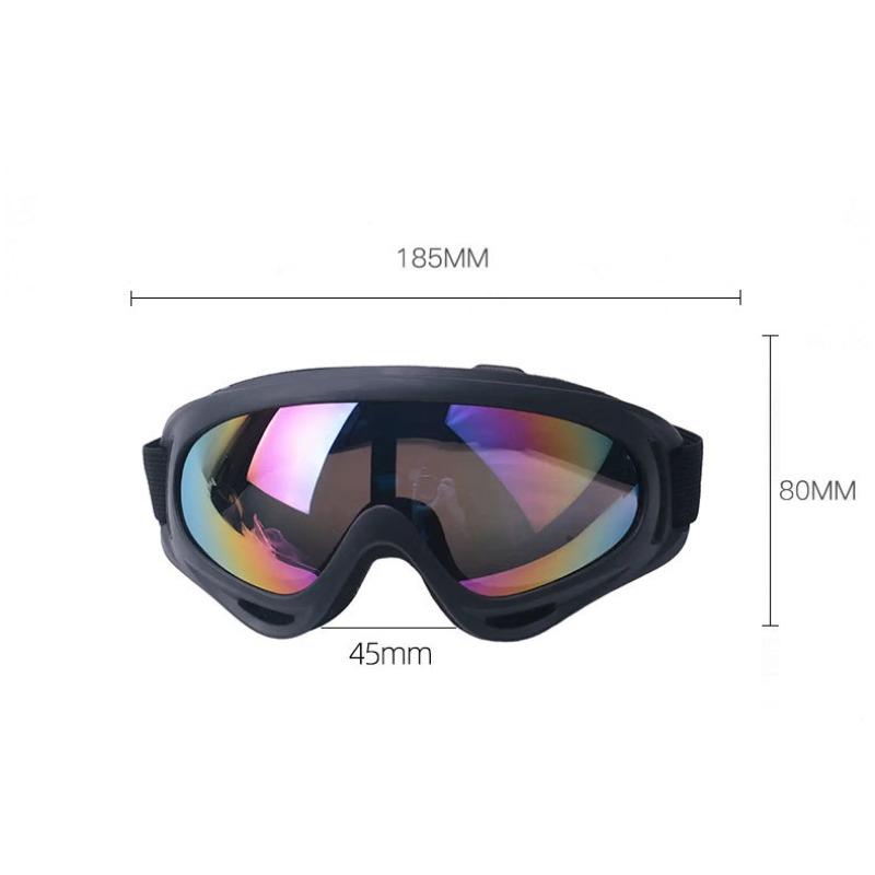 X400 Sports Goggles, Windproof Motorcycle & Cycling Glasses with Tactical Mask, UV Protection for Outdoor Riding, Skiing, Airsoft