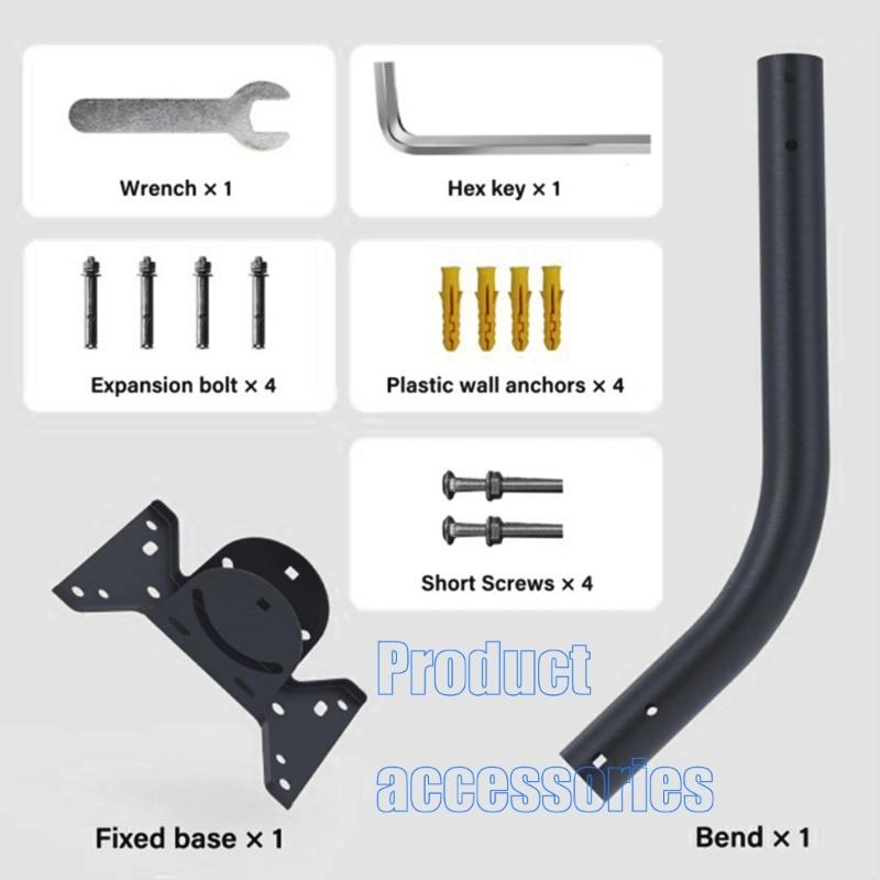 Weatherproof Pipe Adapter Stand For Internet Antennas 360 Degree Adjustable Mounting System For Fixed Wireless Terminals