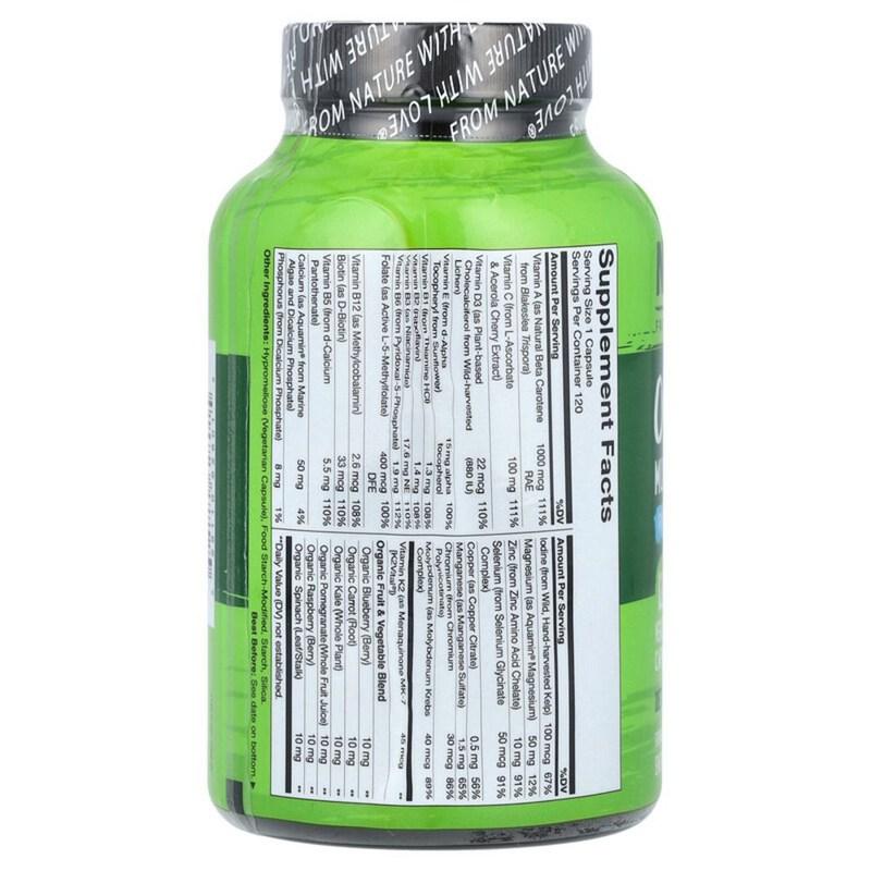 NATURELO Einmal täglich Männer-Multivitamin Gemüsekapseln 120 Tabletten
