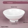 White Melamine Threaded Bowl Set
