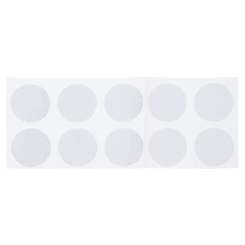

10pcs Self Adhesive Reflective Tape Warning Motorcycles Sticker Reflective Wheel Cycling Safety Gears белый