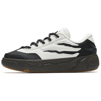 Wear Resistant And Lightweight Low Top Skateboard Shoes Men's Basic Black Papyrus White Ink Brown 112538075-1