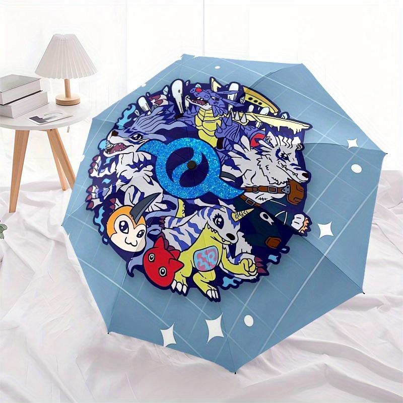 1pc Fantasy Creature Collage Umbrella with Plastic Handle,Suitable for All Seasons Home Travel Outdoor UmbrellaM1121