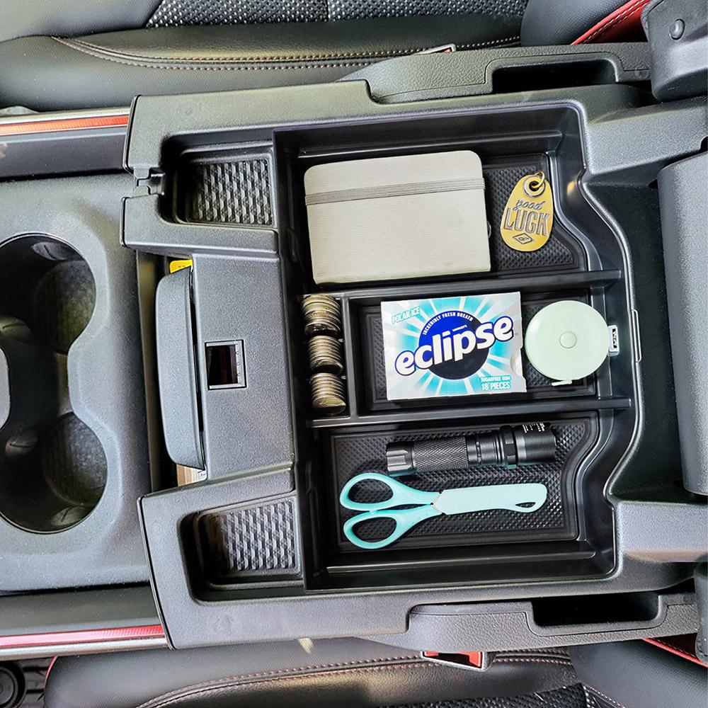 Mittkonsolsorganisatör för Dodge RAM 1500 2500 3500 2025 2025 2025 2025 2020 2019 Armstödslåda Insatsfack Interiörtillbehör