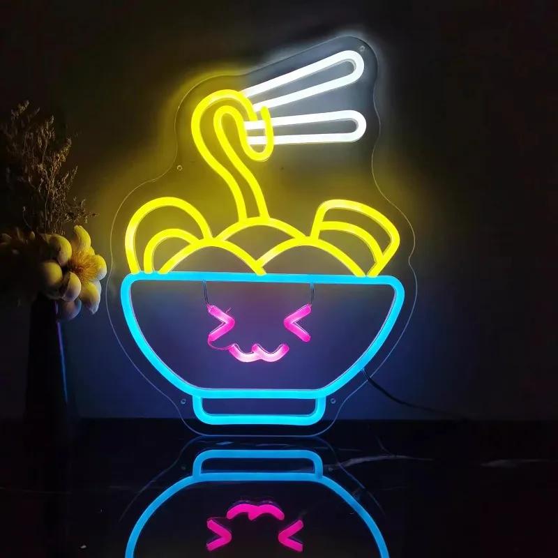 Creative Japanese Sushi Neon LED Decorative Light USB Powered Dimmable Suitable for Sushi Restaurant Hotel Scene Decoration