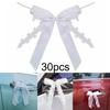 Wedding Bows Bows None Wedding Vase White 30Pcs About 13*22cm Cars Chairs Photo Decoration Polyester Ribbon Bow