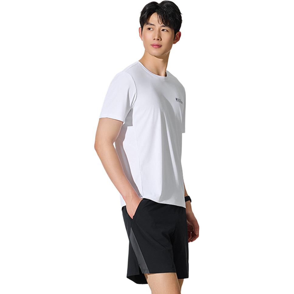 Anta Running Series Sports Casual Simple Solid Color Round Neck Pullover Short Sleeve T-Shirt Men Tops Silent-Green 952525110-5