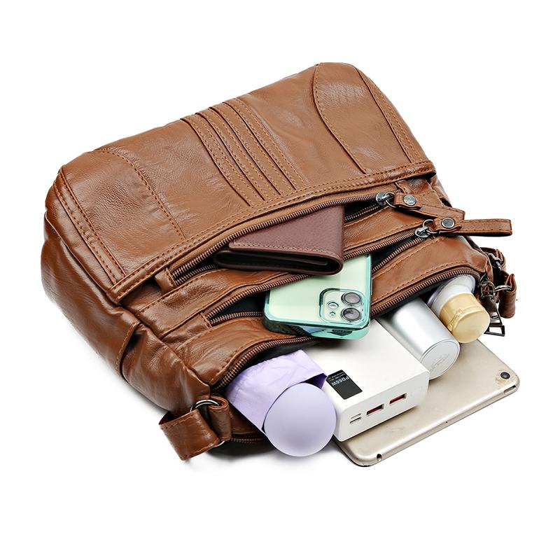 PU Mother Bag Large Capacity Small Square Bag Women's Shoulder Crossbody Bag