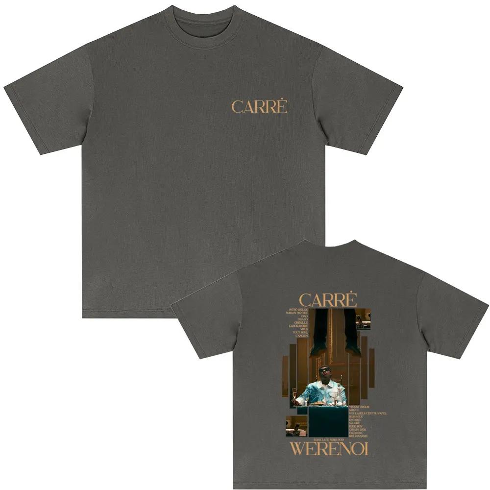Rapper WeRenoi Carré Album Graphic Print T Shirt Unisex Women Hip Hop Fashion Pop Music Tshirts Summer Casual Vintage Tshirt
