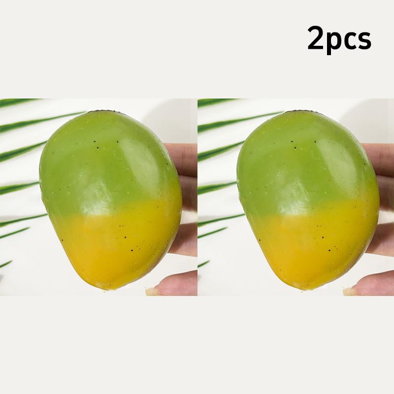 Creative Simulation Mango Squeezing Pinching Slow Rebound Mango Stress Release Sensory Tool Office Home Decor Kid Adult Gifts