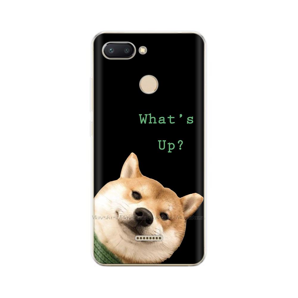 For Redmi 6 Phone Cover Transparent Silicone TPU Protective Cats Flower Print Covers Case For Xiaomi Redmi 6 6A Redmi6 Funda