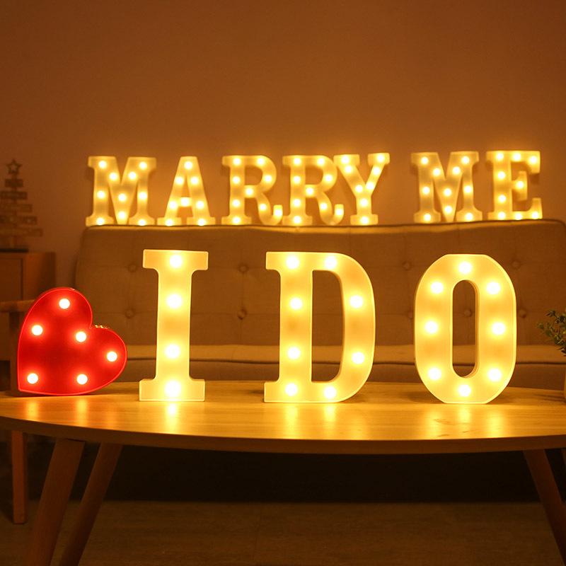 Popular 26-Letter Alphabet, Number & Symbol Lights for Events & Decor