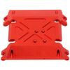 Center Gear Box Mount Skid Plate Accessory Fit for AXIAL WRAITH 90018 90048 1 10 RC CarRed