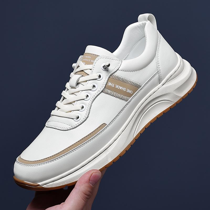 

Мужская обувь Весна Новая кожаная повседневная обувь Роскошный бренд Мужская обувь Высокое качество Мокасины Легкие удобные кроссовки Дизайнерская обувь 44 белый