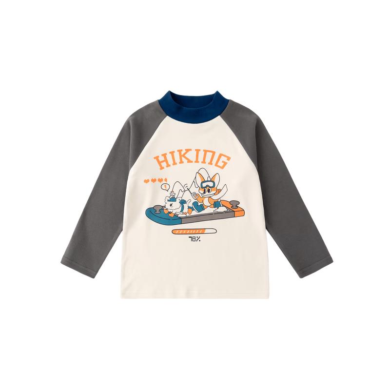 Dudujia Kids' Winter Long-Sleeve Half-High Collar T-Shirt