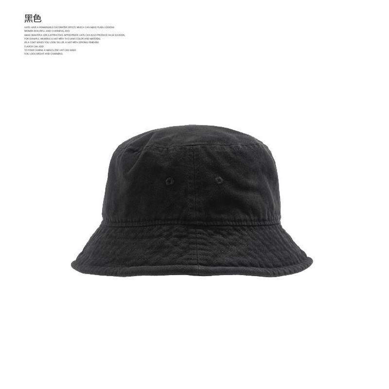 Solid Color Bucket Hat Men's Versatile Casual Street Retro Face Covering Show Washbasin Hat Women's Hat Autumn and Winter